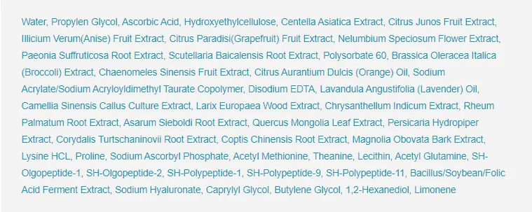 Klairs Freshly Juiced Vitamin C Drop Ingredients