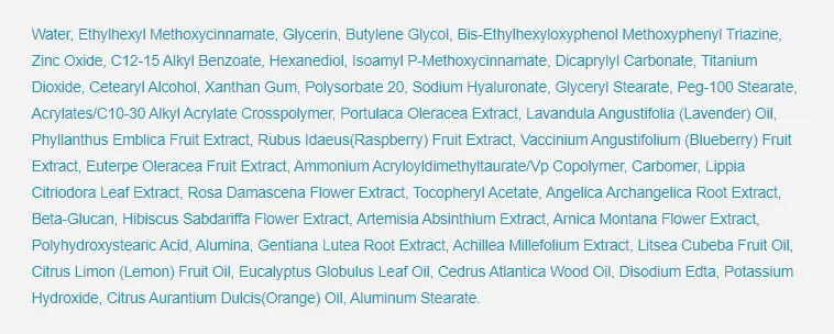 neogen dermalogy sunscreen ingredients