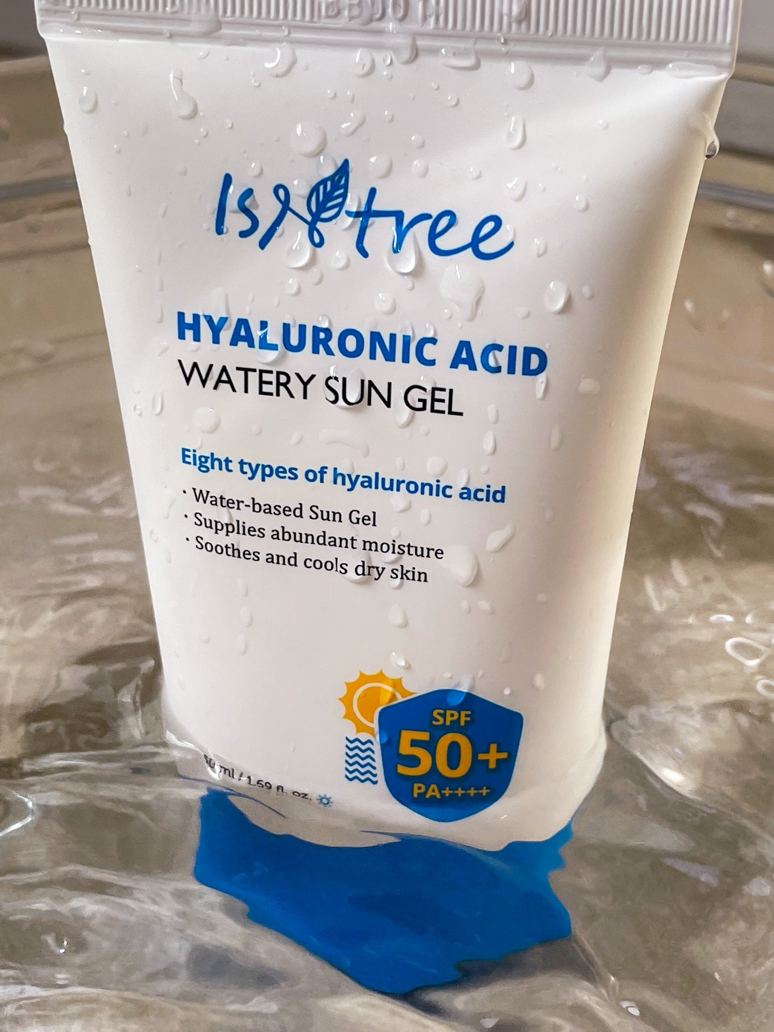 ISNTREE Hyaluronic Acid Watery Sun Gel Review Kbeauty Notes