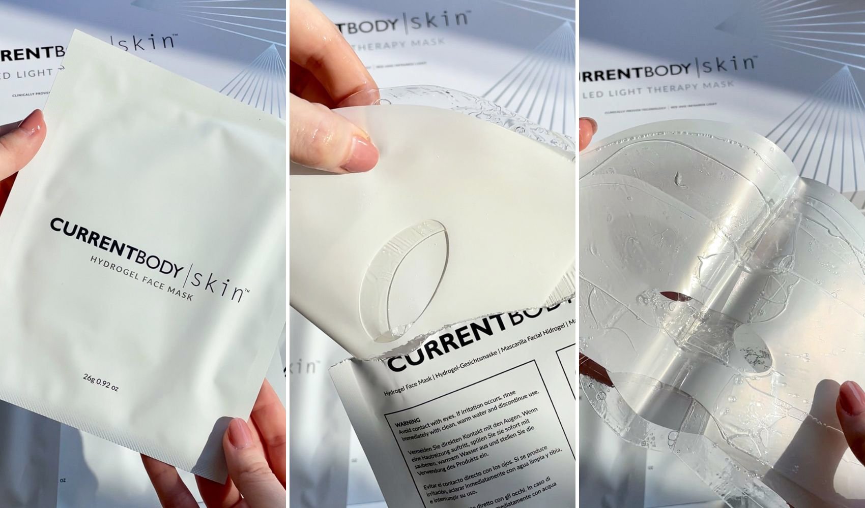 CurrentBody Skin Hydrogel Face Mask